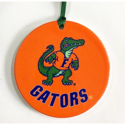 Item 416427 University of Florida Gators Mascot Disc Ornament