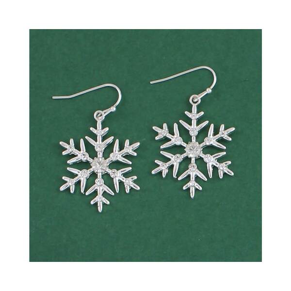 Item 418083 Silver Snowflake Earrings