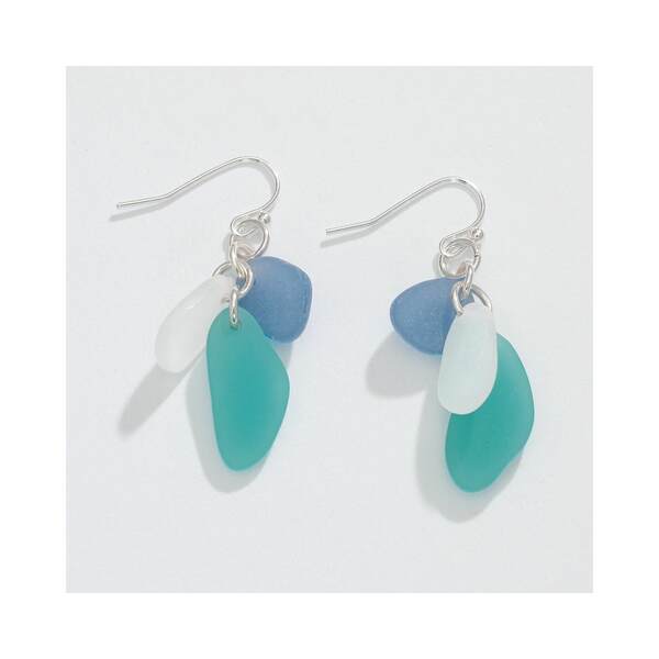 Item 418179 Blue And Mint Sea Glass Earrings