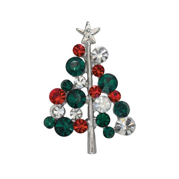 Item 418197 Jeweled Holiday Tree Pin