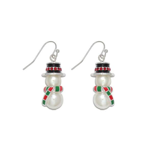 Item 418250 Snowman With Scarf Earrings