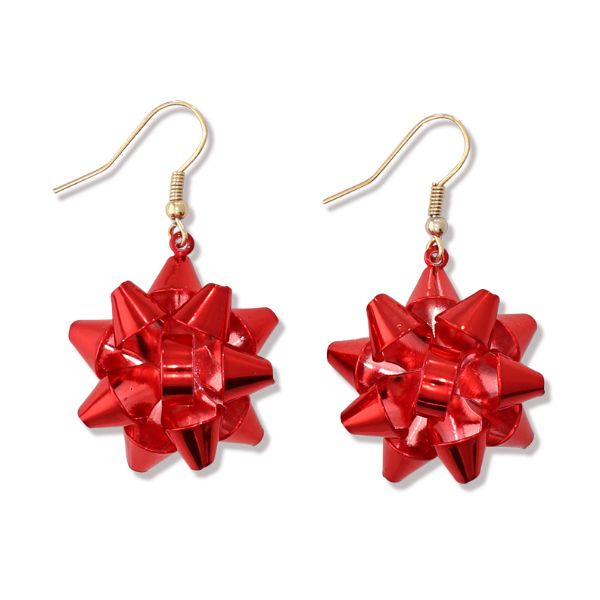 Item 418288 Red Holiday Bows Earrings