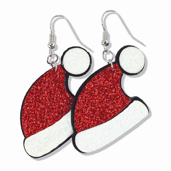 Item 418589 Red Santa Hat Earrings