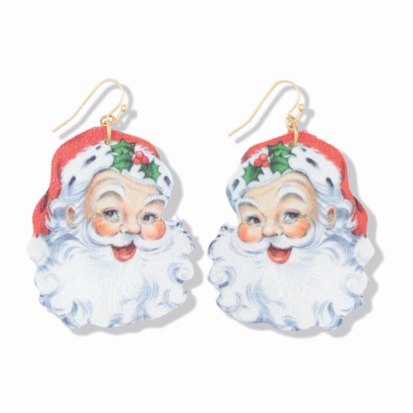 Item 418600 Cheerful Santa Earrings