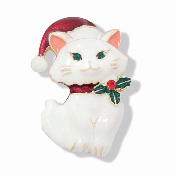 Item 418615 Christmas Kitty Pin