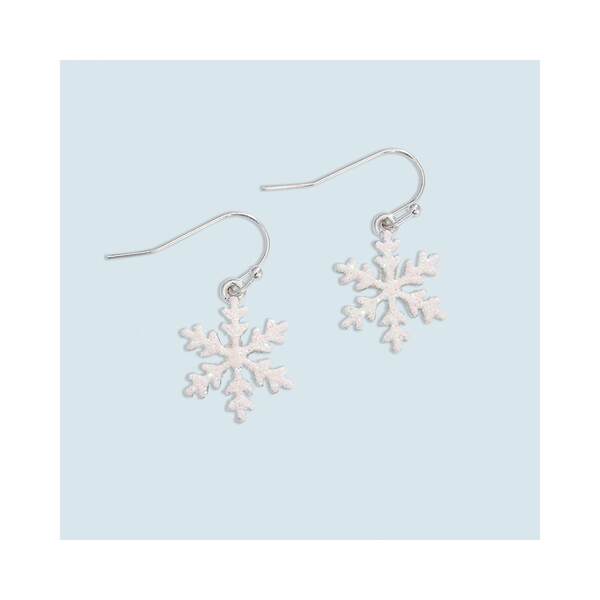 Item 418873 Glitter Snowflake Earrings