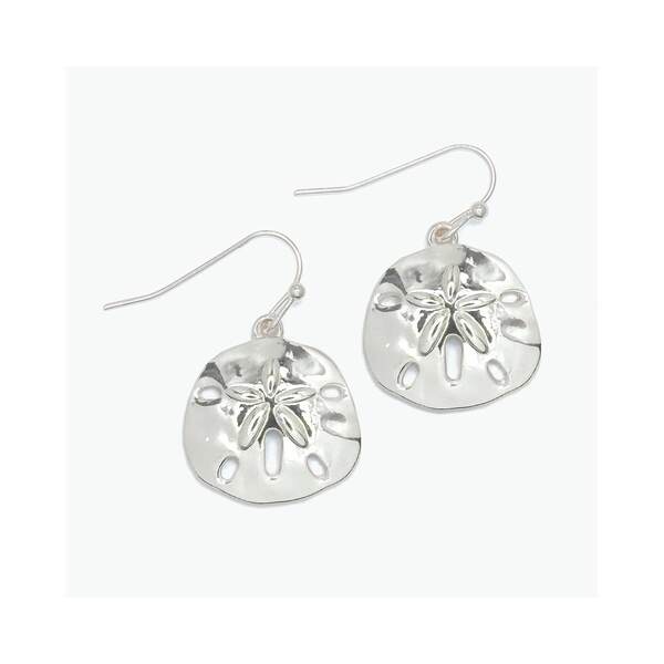Item 418884 Polished Silver Sand Dollars Earrings