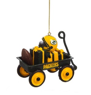 Item 420075 Green Bay Packers Team Wagon Ornament
