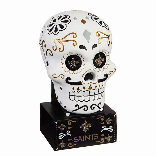 Item 420161 New Orleans Saints Sugar Skull Statue