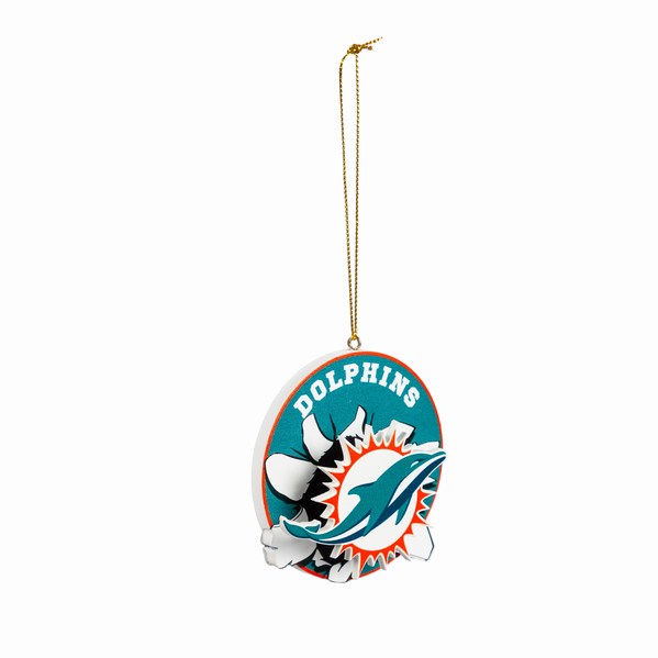 Item 420360 Miami Dolphins Breakout Bobble Ornament