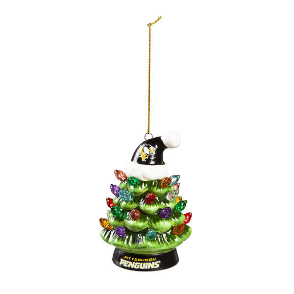 Item 420495 Pittsburgh Penguins Tree with Hat Ornament