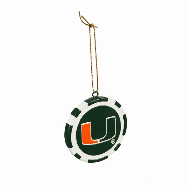 Item 420510 University of Miami Hurricanes Token Ornament