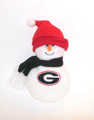 Item 420544 University of Georgia Bulldogs Snowman Ornament