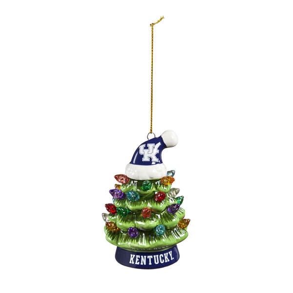 Item 420650 University Of Kentucky Tree with Hat Ornament