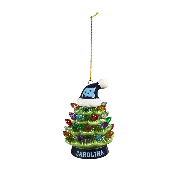 Item 420654 University Of North Carolina Tree With Hat Ornament