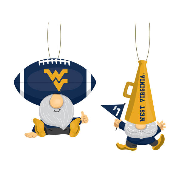 Item 420766 West Va Mountaineers Gnome Fan Ornament