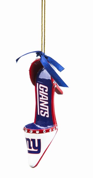 Item 420834 New York Giants High Heel Shoe Ornament