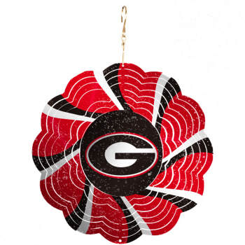 Item 421104 University of Georgia Bulldogs Geo Spinner Ornament