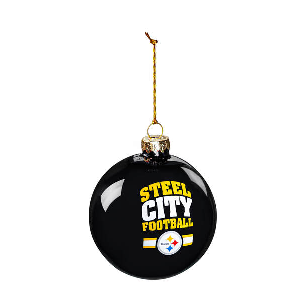 Item 421279 Pittsburgh Steelers Glass Ball Ornament
