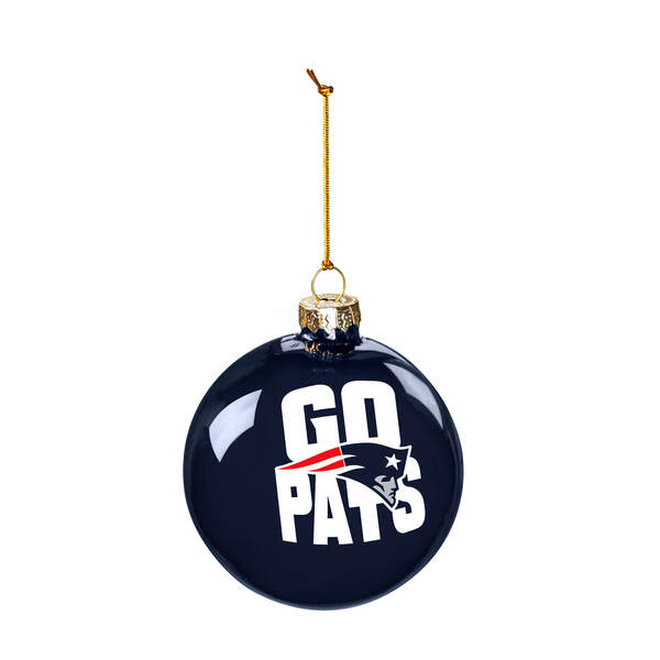 Item 421321 New England Patriots Glass Ball Ornament