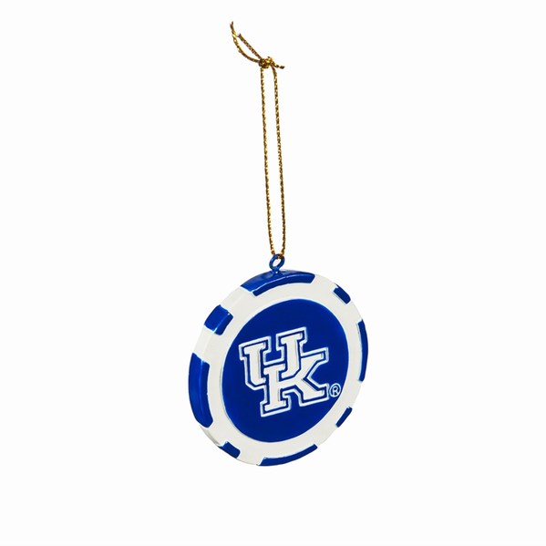 Item 421427 Kentucky Wildcats Poker Chip Ornament