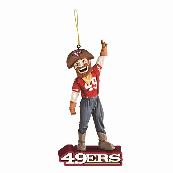 Item 421553 San Francisco 49ers Mascot Statue Ornament
