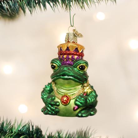 Item 425008 Frog King Ornament