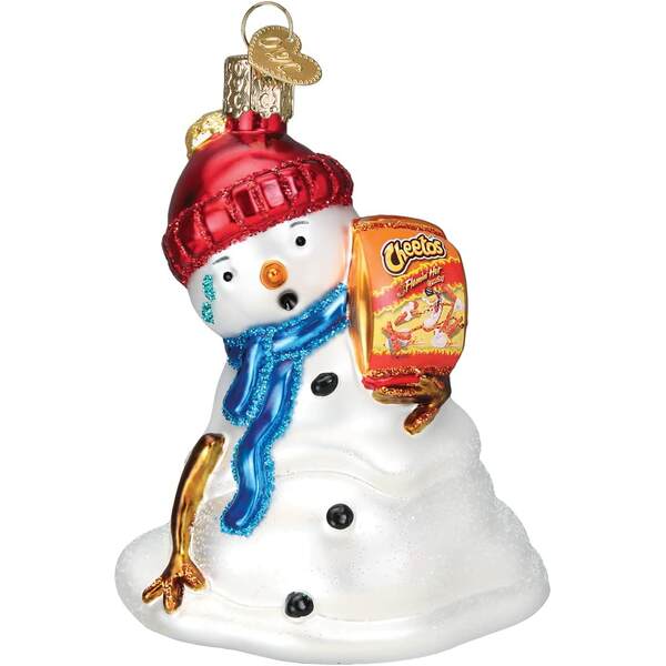 Item 425024 Flamin Hot Cheetos Snowman Ornament