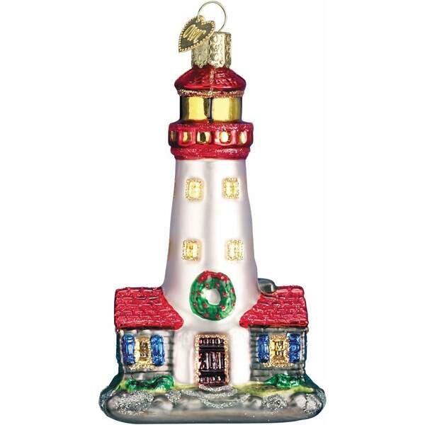 Item 425040 Lighthouse With Keeper's House Ornament