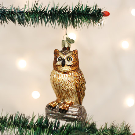 Wise Old Owl Ornament - Item 425124 | The Christmas Mouse
