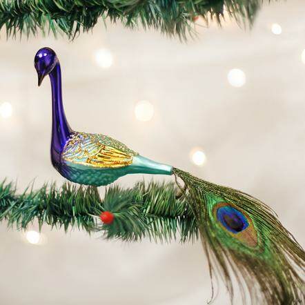 Item 425126 Magnificent Peacock Clip-On Ornament