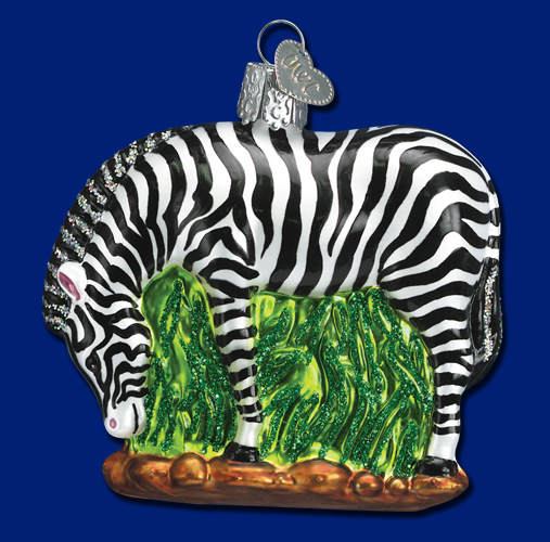 Item 425144 Zebra With Grass Ornament