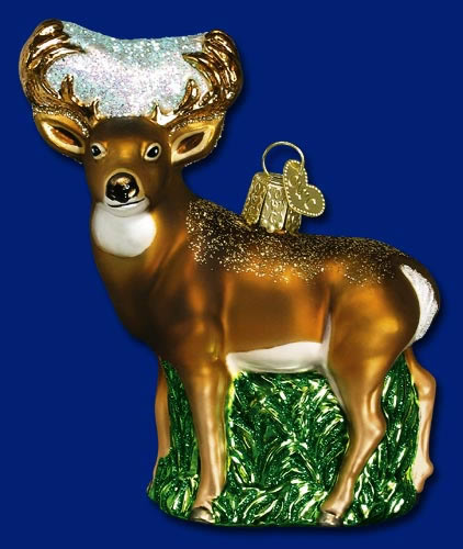 Item 425183 Whitetail Deer With Grass Ornament