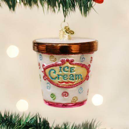 Item 425214 Ice Cream Carton Ornament