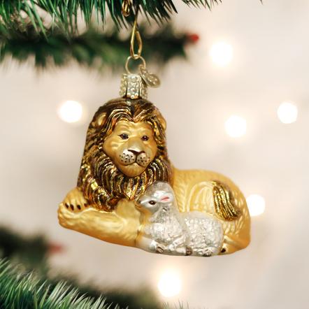 Item 425222 Lion and Lamb Ornament