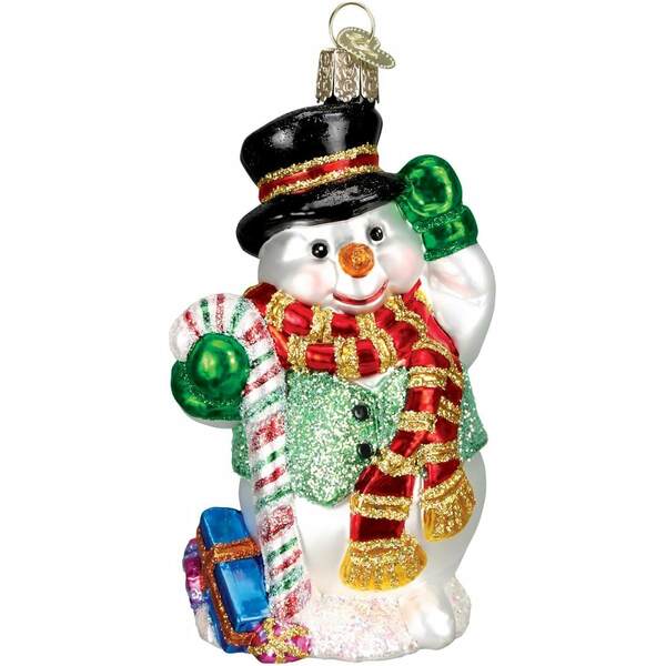Item 425255 Candy Cane Snowman Ornament