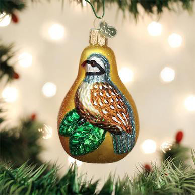 Item 425329 Partridge In A Pear Ornament