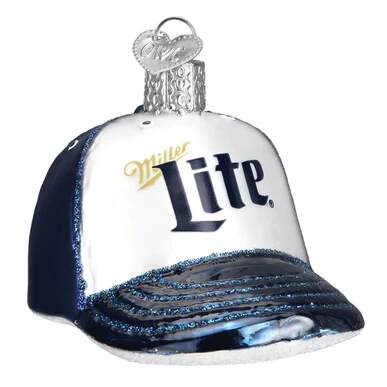 Item 425337 Miller Lite Baseball Cap Ornament