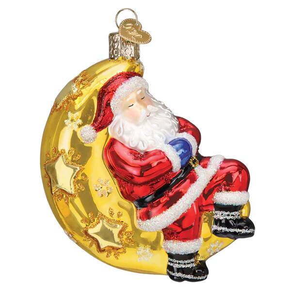 Item 425349 Moonlight Santa Ornament