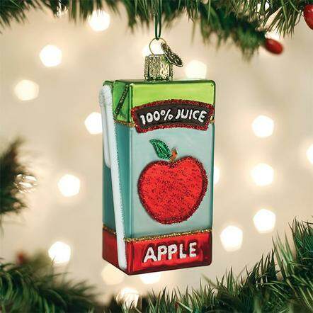 Item 425412 Apple Juice Box Ornament
