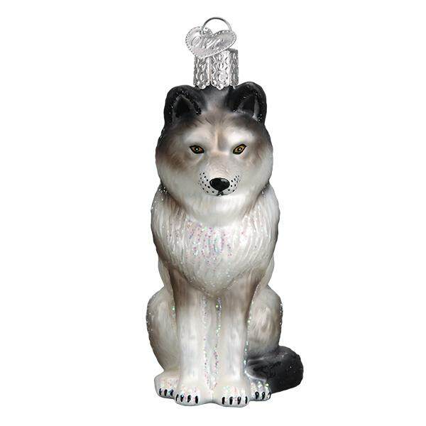Item 425502 Sitting Wolf Ornament