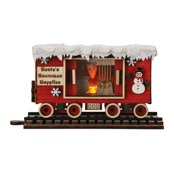 Item 425570 Snowman Box Car Ornament