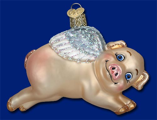 Item 425783 Flying Pig Ornament