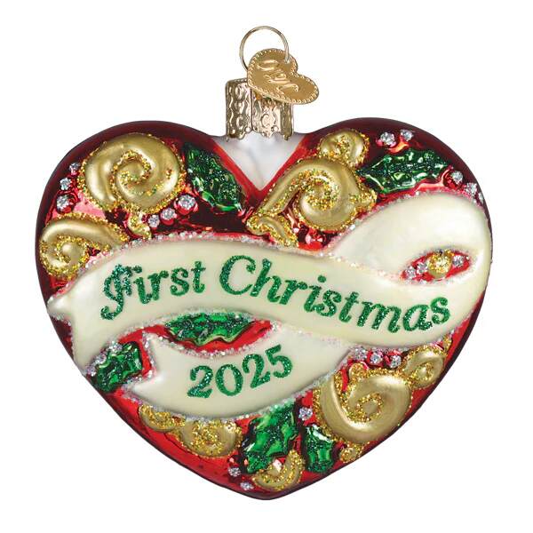 Item 425806 2025 First Christmas Heart Ornament
