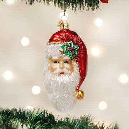 Item 425830 Nostalgic Santa Head Ornament