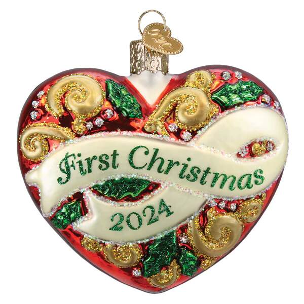 Item 425840 2024 First Christmas Heart Ornament