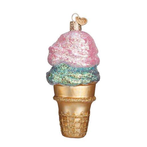 Item 425885 Double Dip Ice Cream Cone Ornament