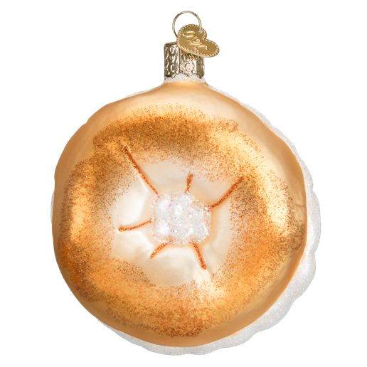 Item 425889 Bagel With Cream Cheese Ornament