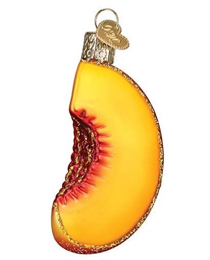 Item 426257 Peach Slice Ornament