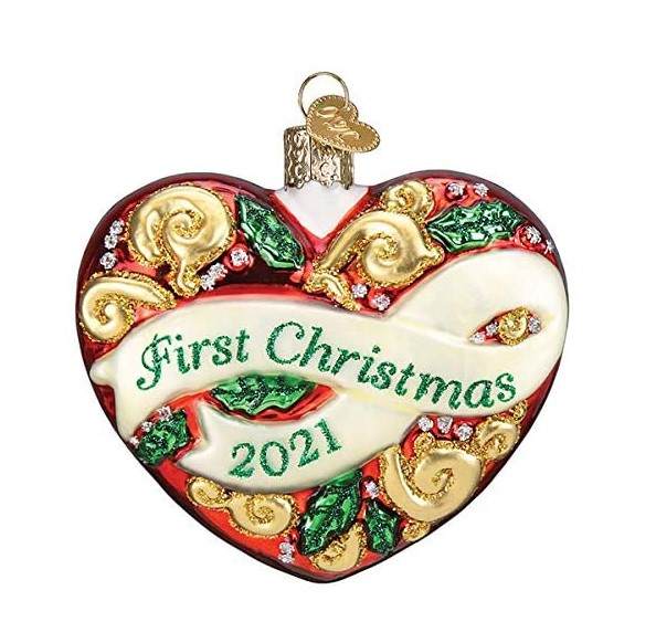 Item 426263 2021 First Christmas Heart Ornament